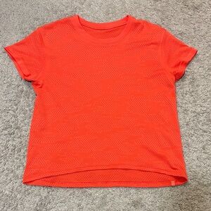 Bright Red Train To Be Lululemon Short Sleeve Shirt